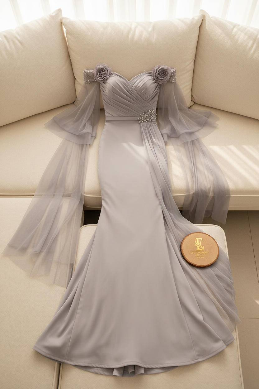 Gown Silver Exclusiva cod.780