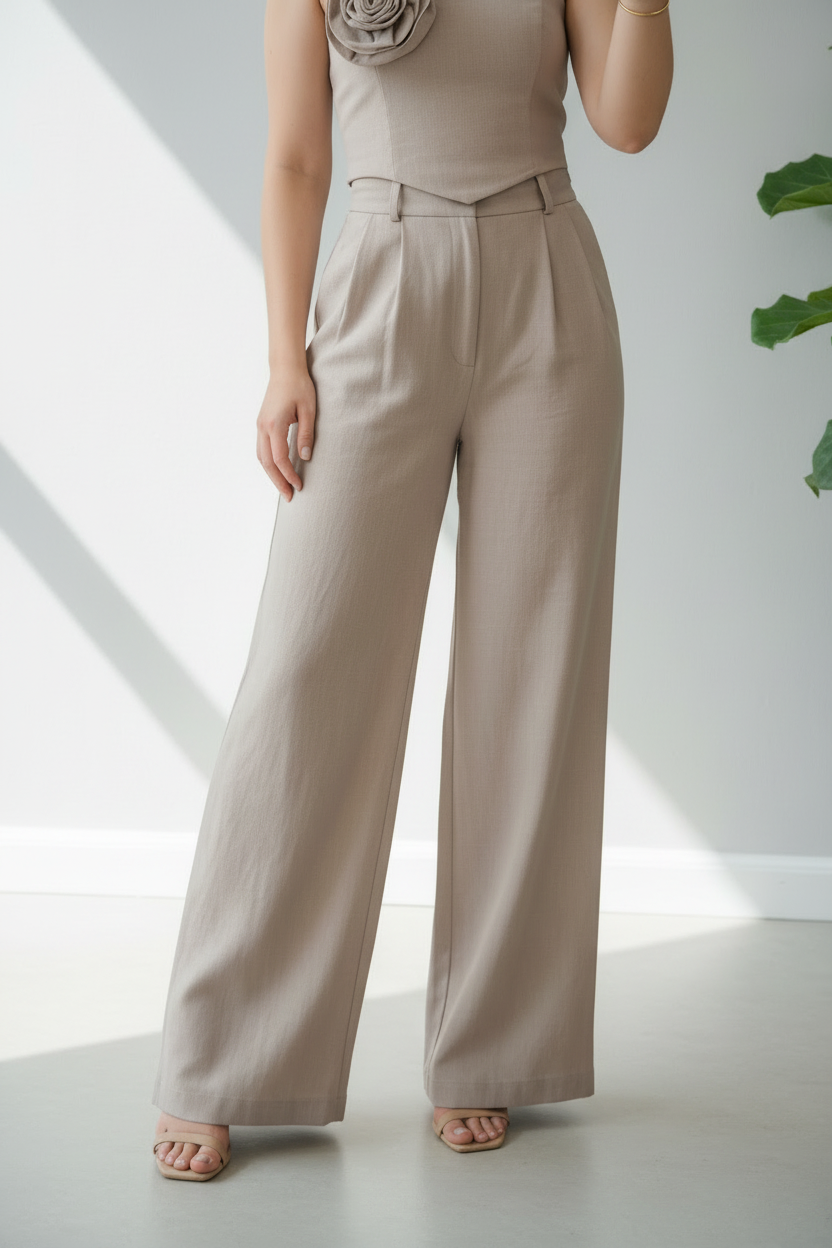 Conjunto Taupe Rose & Palazzo Sastre cod.572
