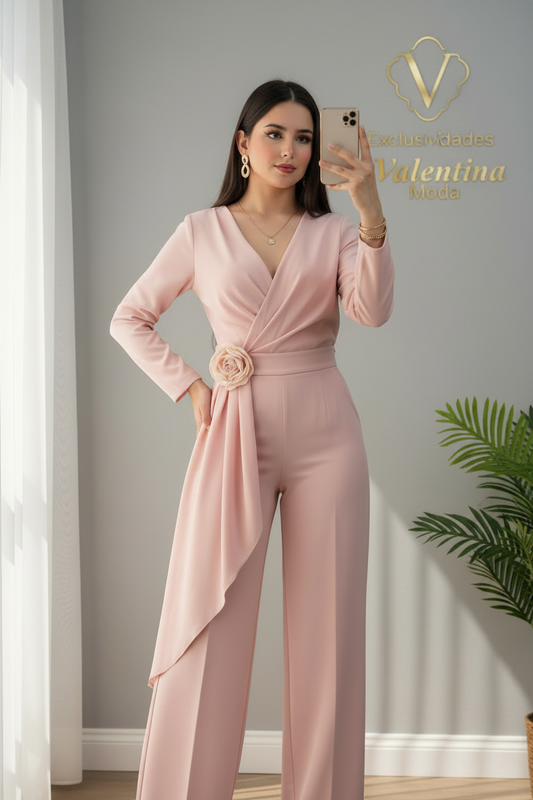 Enterizo Rosalía Blush cod.E650