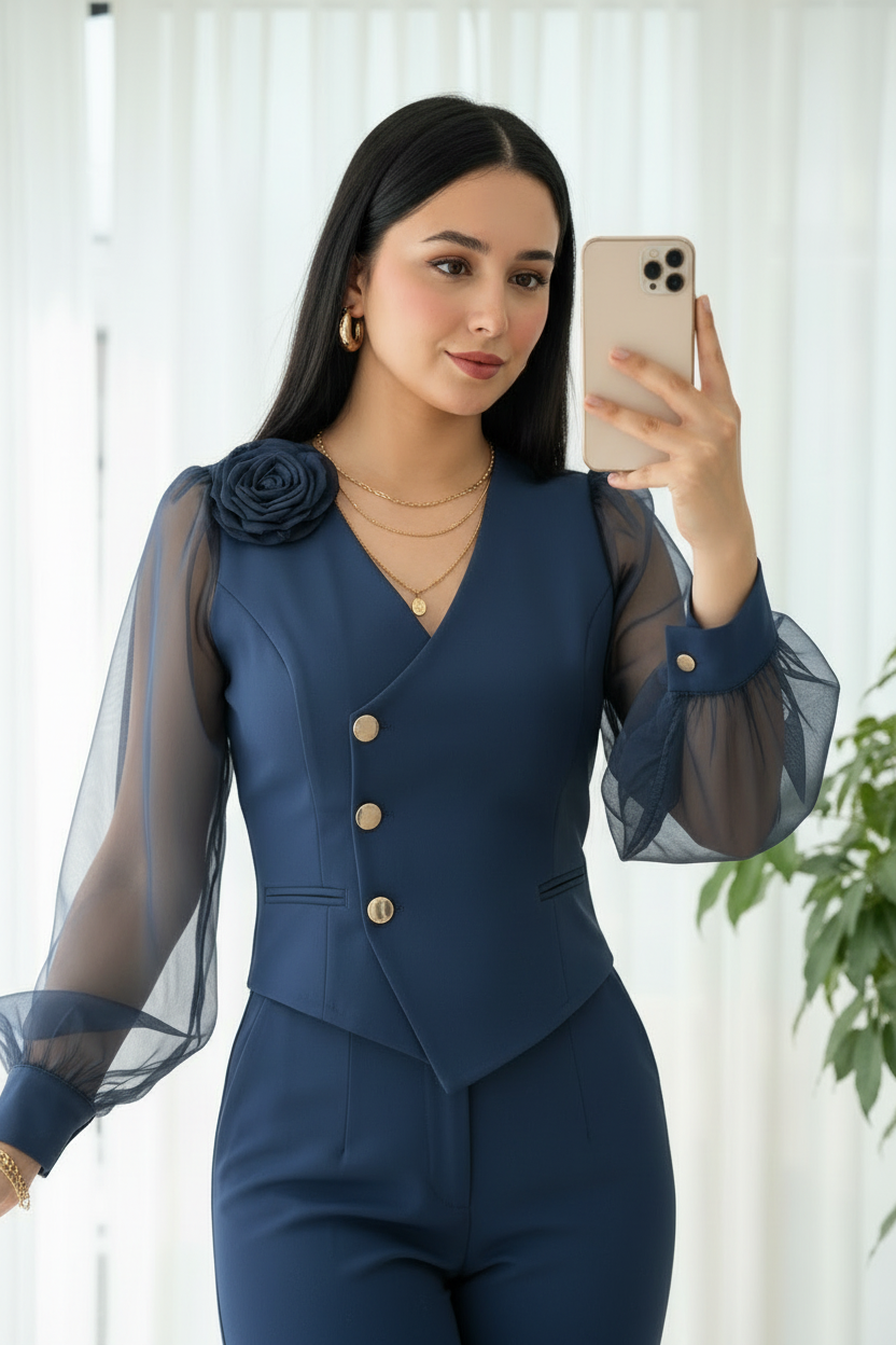 Conjunto Azul Marino Blazer cod.749