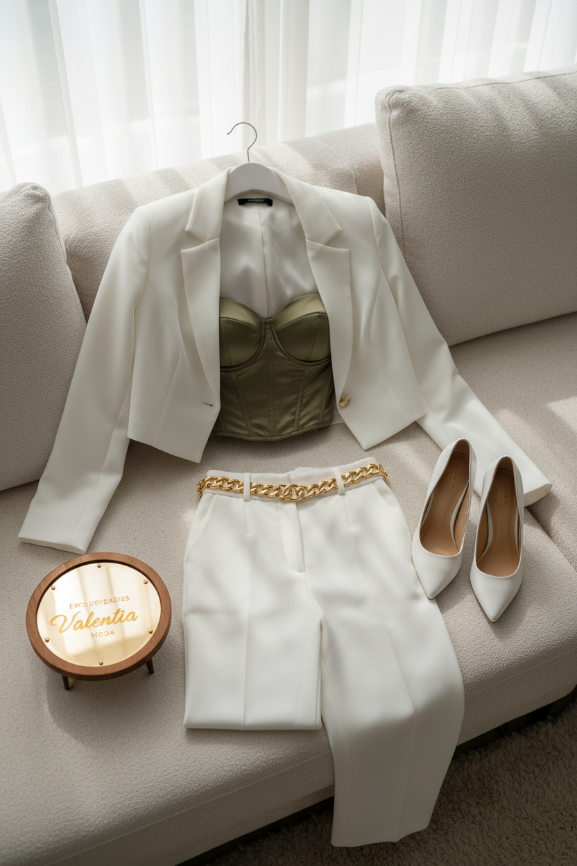 Conjunto Blazer Blanco cod.00147