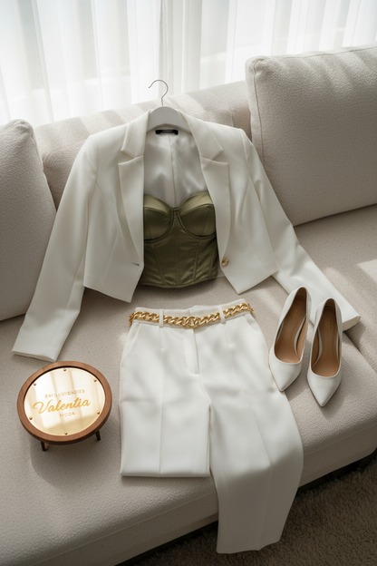 Conjunto Blazer Blanco cod.00147