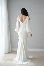 Vestido blanco nupcial manga globo  3D C.1939