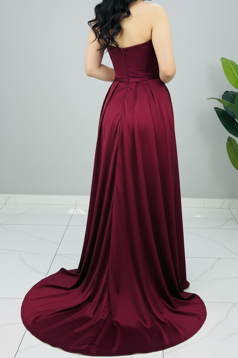 Vestido Borgoña Élite cod.586