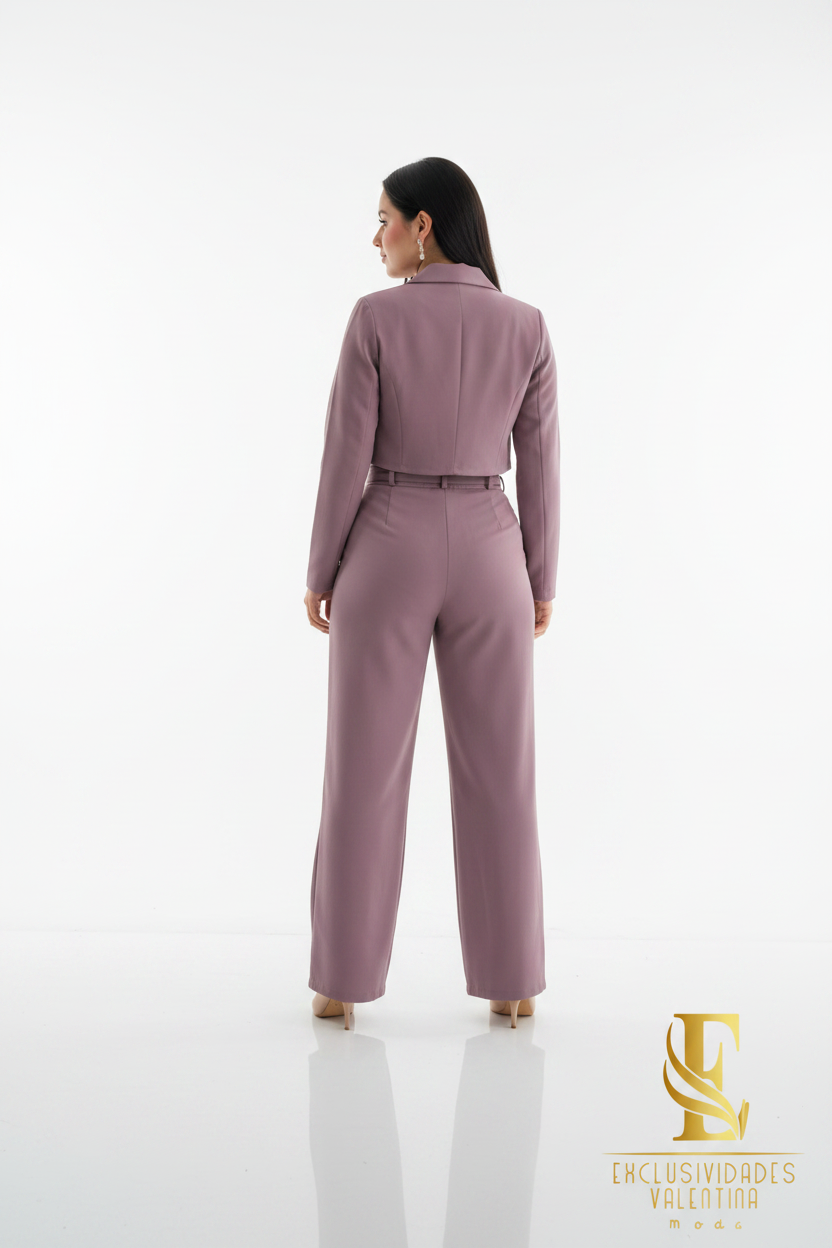Conjunto Mauve Blazer & Corset cod.C221