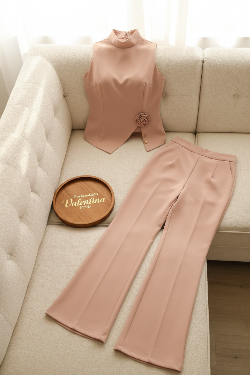 Conjunto Rosa Nude cod.613