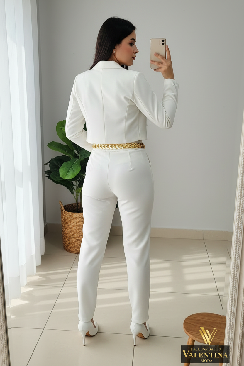Conjunto Blazer Blanco cod.00147