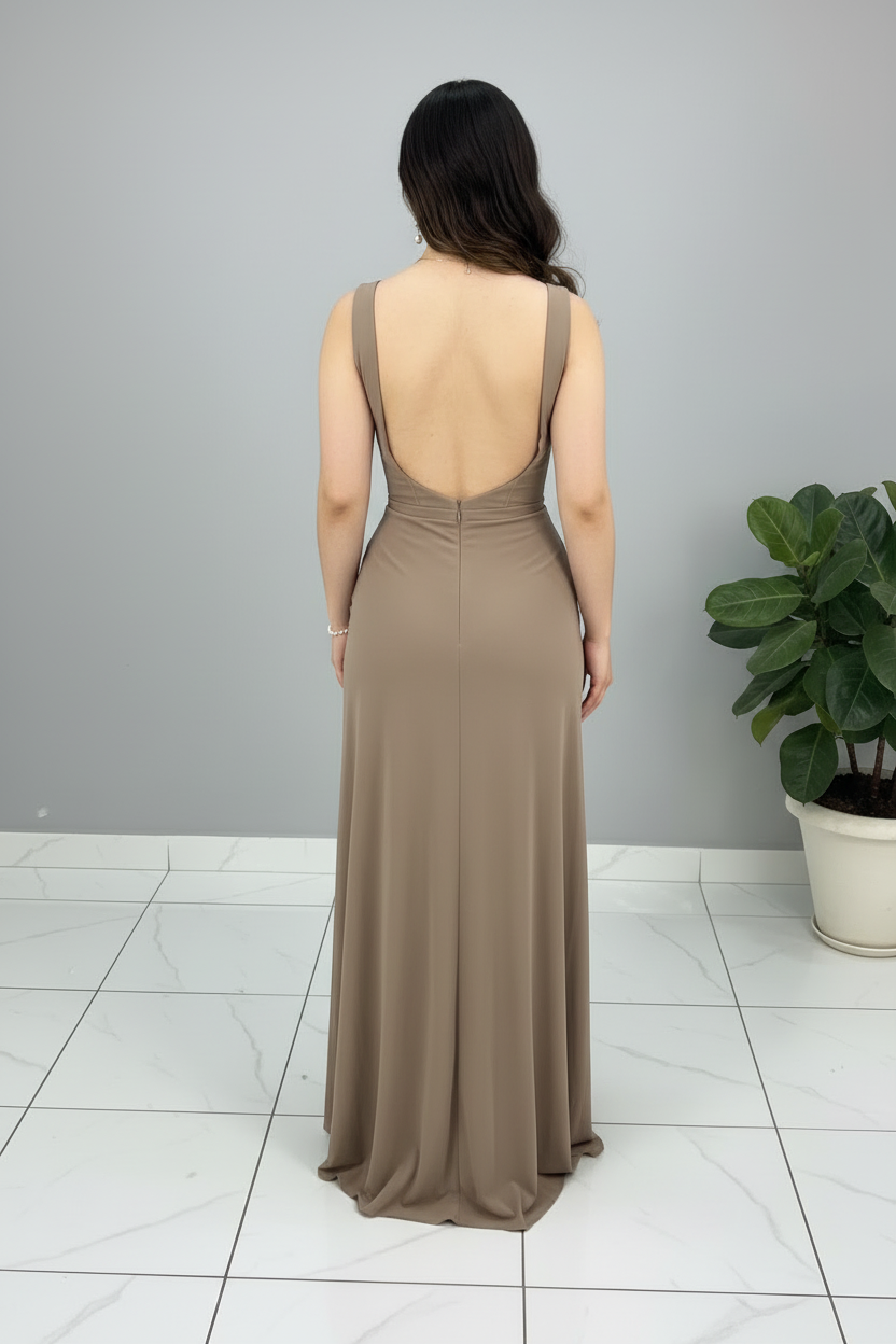 Vestido Taupe cod.560