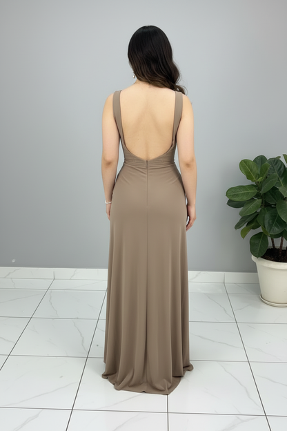 Vestido Taupe cod.560