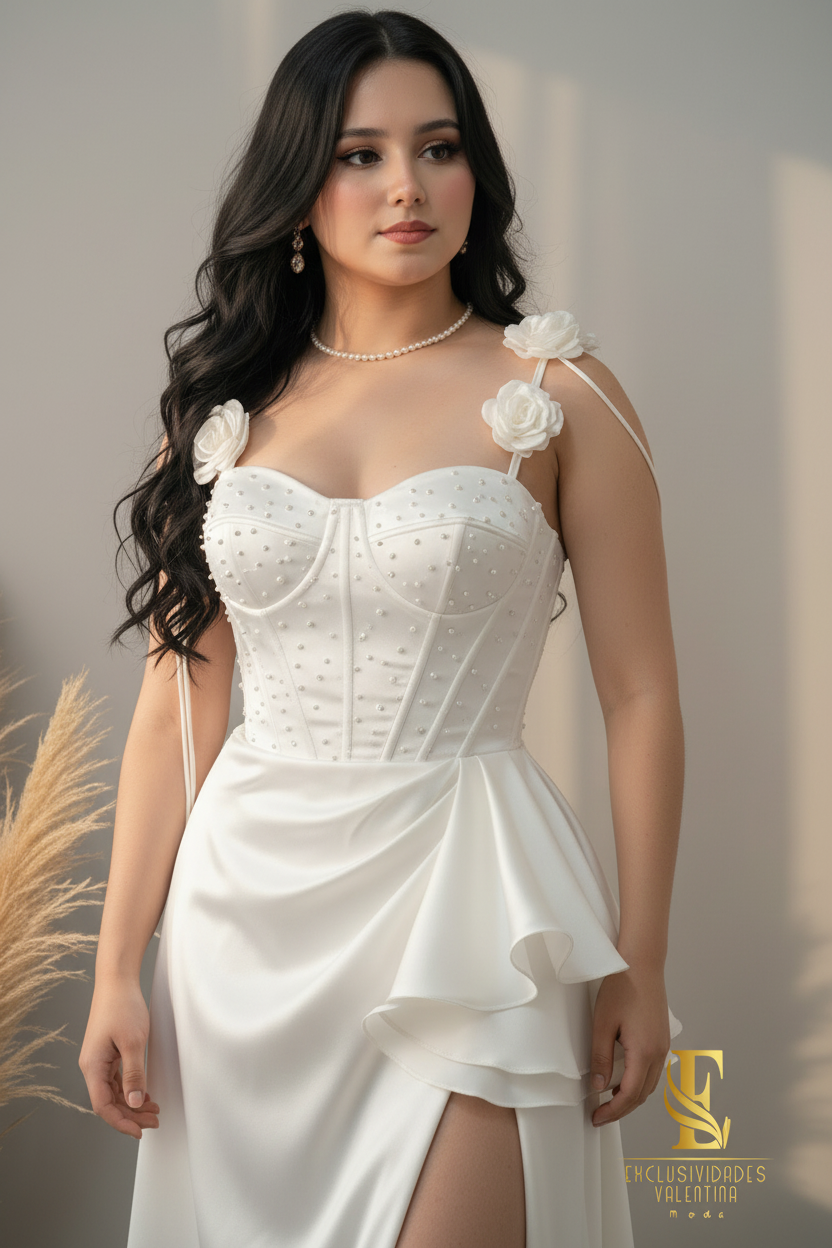 Vestido Blanc Fleur cod.0V202