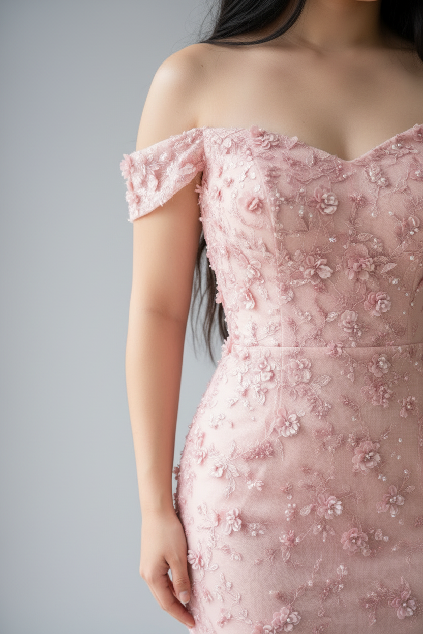 Vestido Sirena Rosa