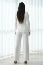Traje Blanco Blazer Doble Botonadura cod.006