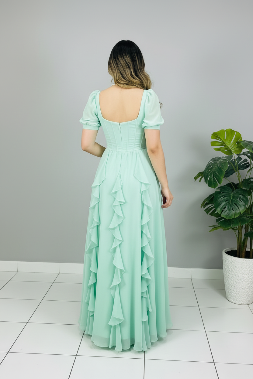 Vestido Menta Primavera cod.586