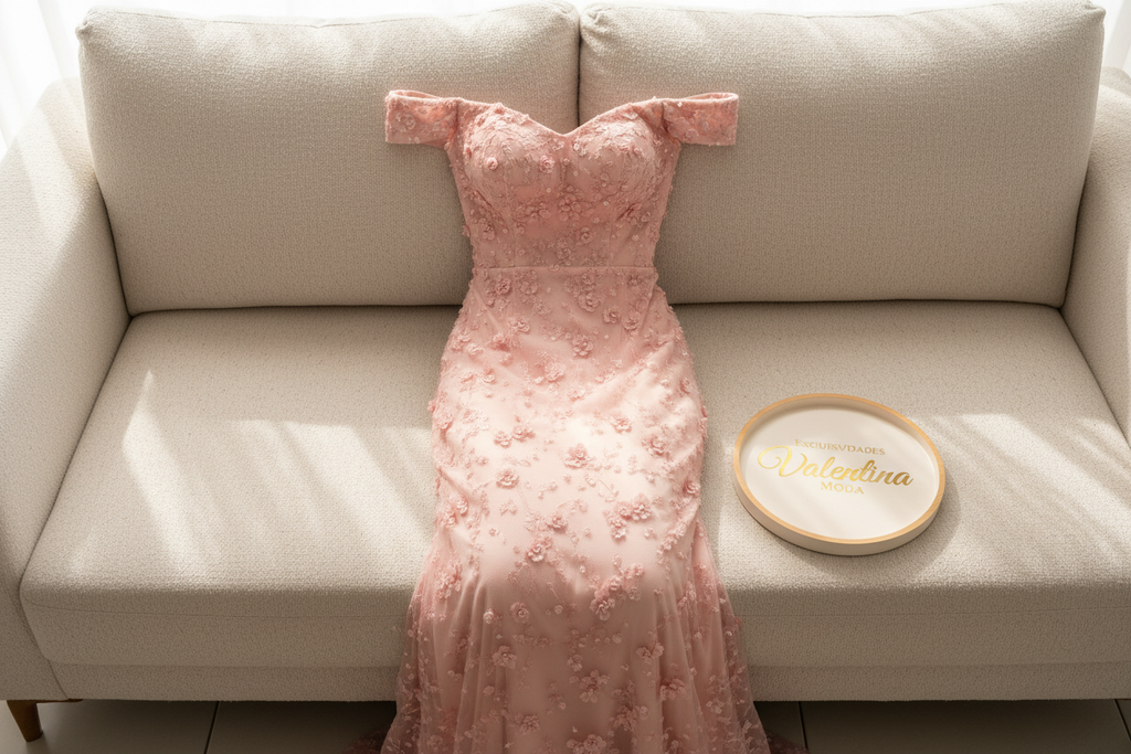 Vestido Sirena Rosa