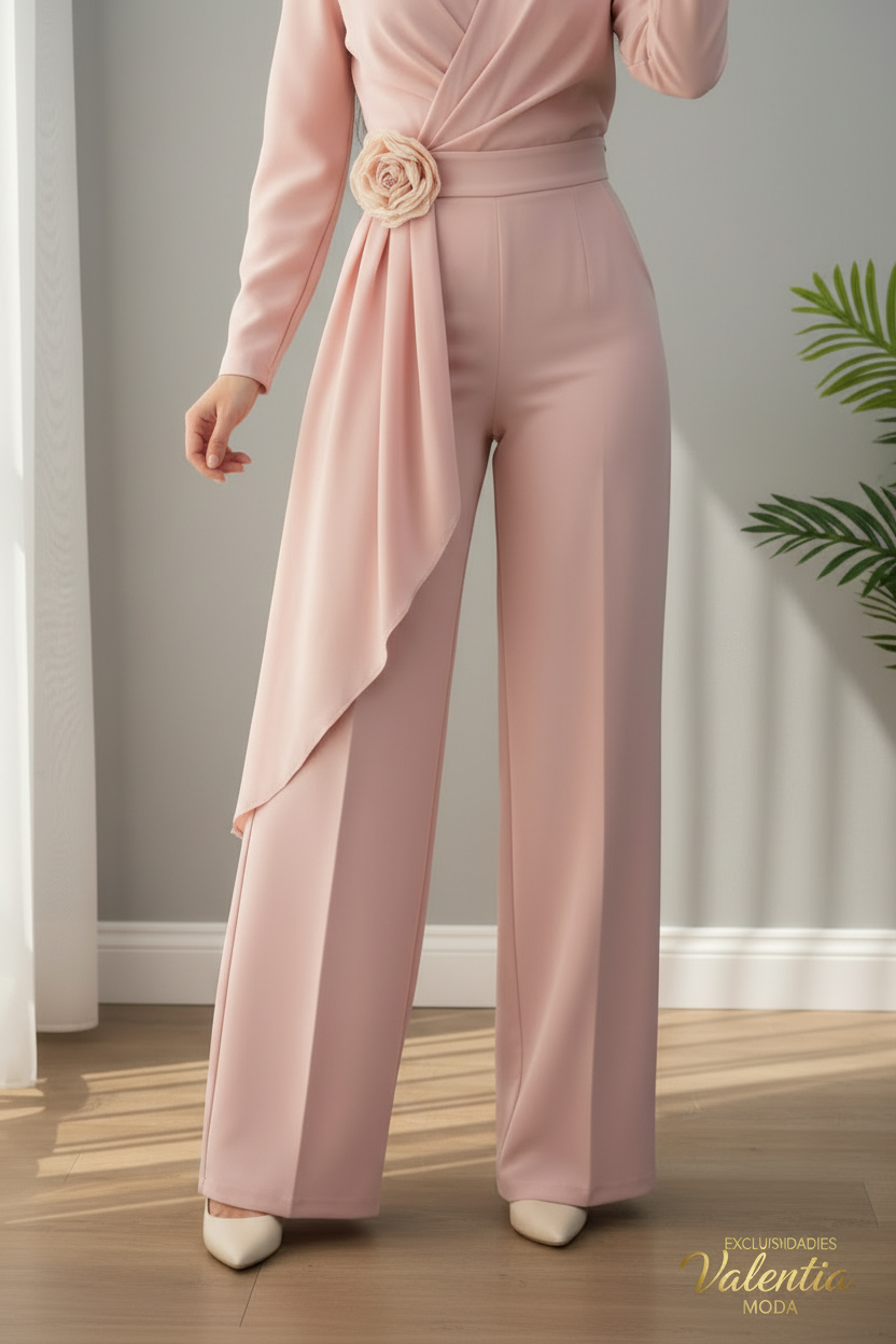 Enterizo Rosalía Blush cod.E650