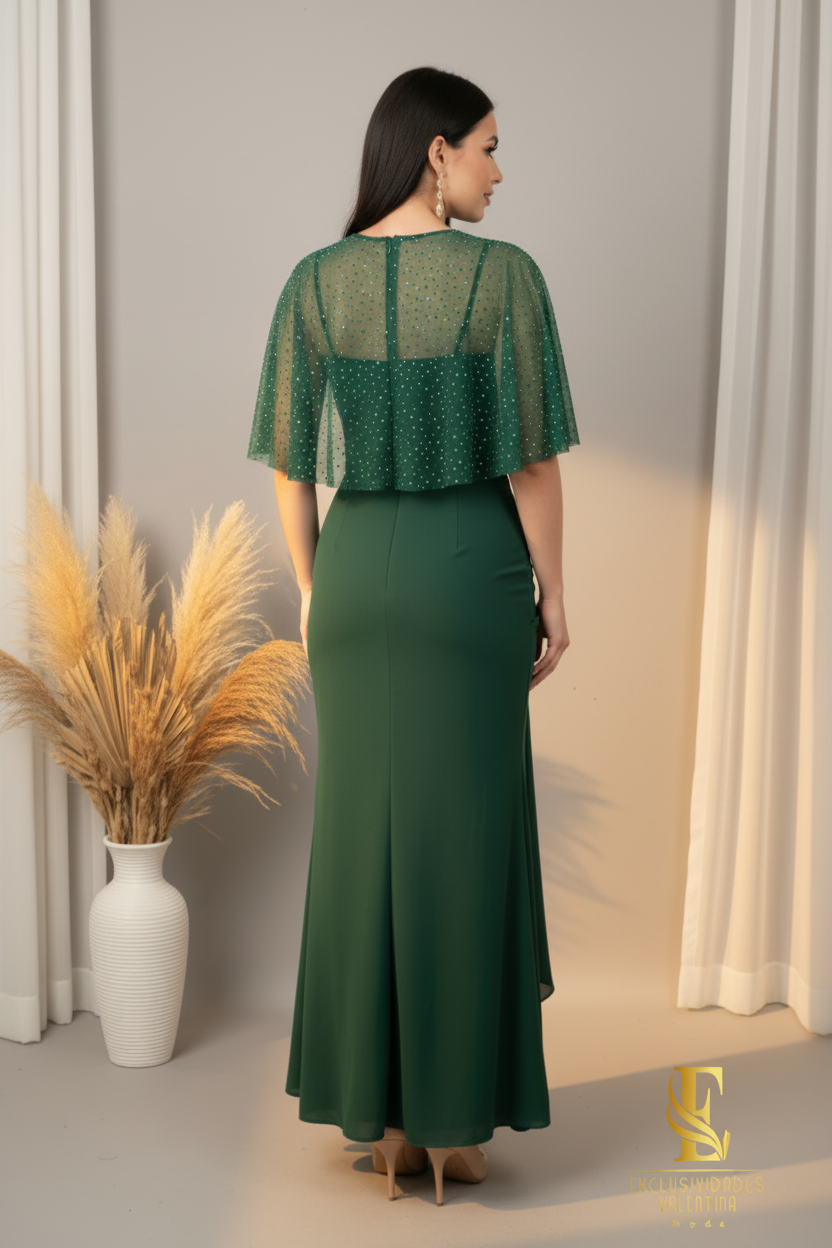 Vestido Émeraude Rose cod.00200