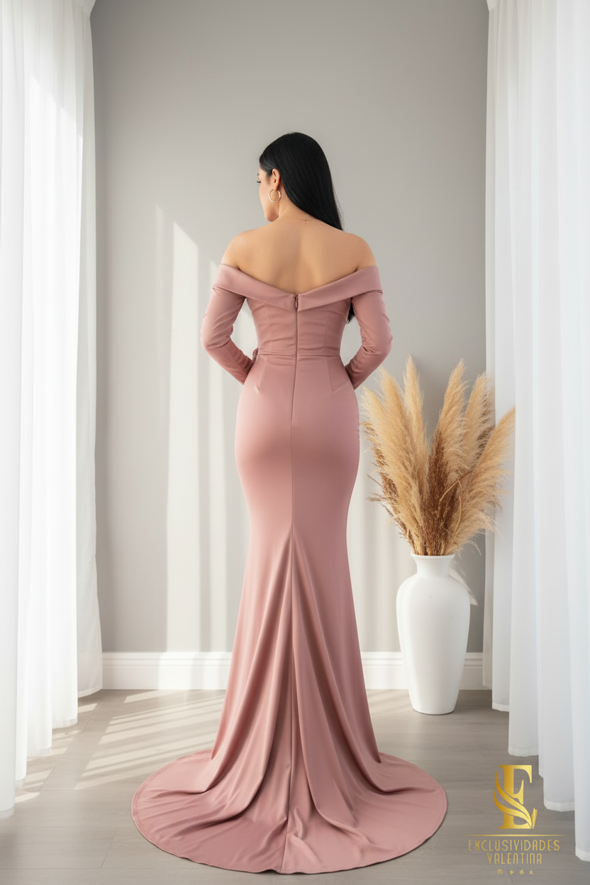 Vestido Sirena Rosa cod.00182