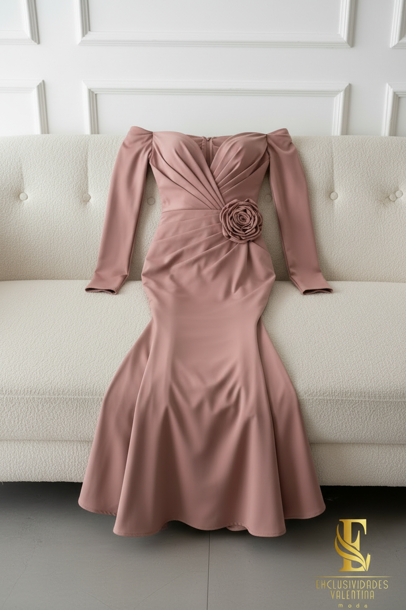 Vestido Sirena Rosa cod.00182
