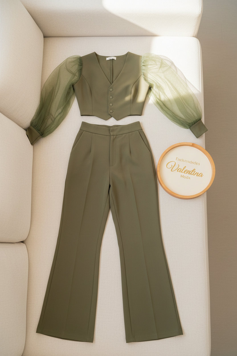 Conjunto Verde Oliva  cod.650