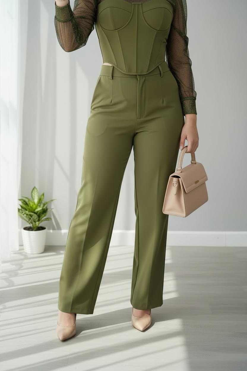 Conjunto Verde Olivo cod.746