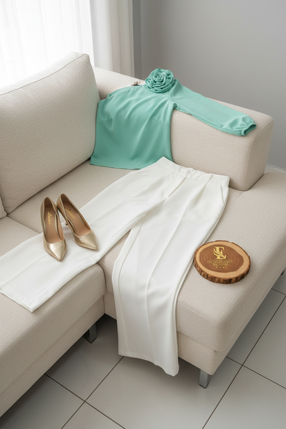 Conjunto Mint Rose & White cod.588