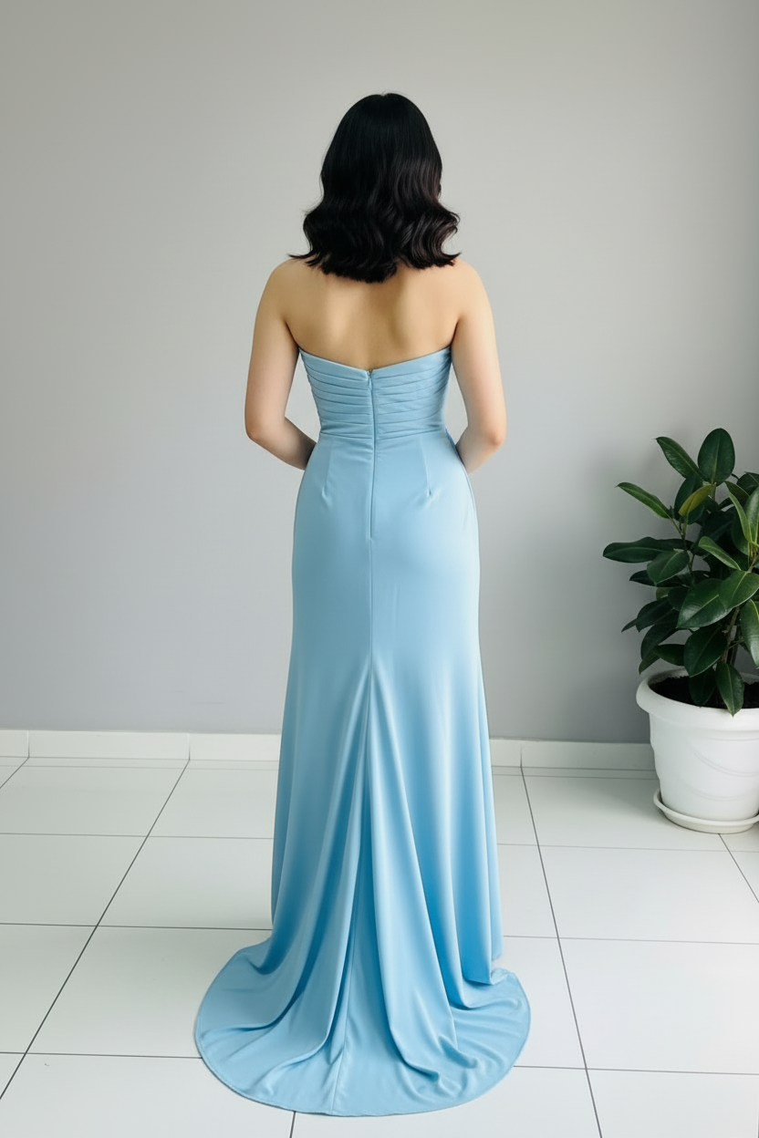 Vestido Azul Céleste Rose cod.578