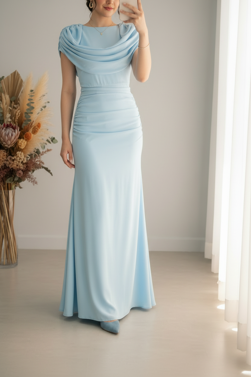 Vestido Azul Cielo Corset cod.V411