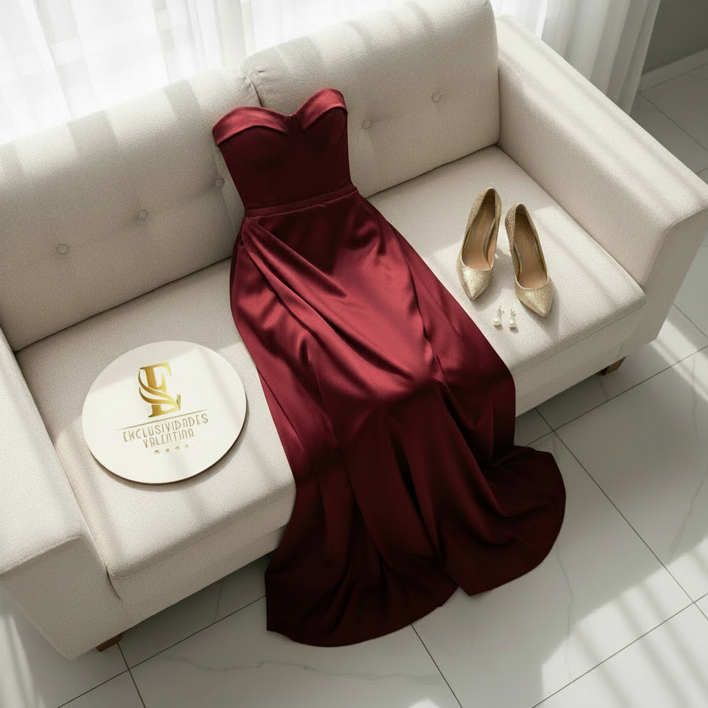 Vestido Borgoña Élite cod.586
