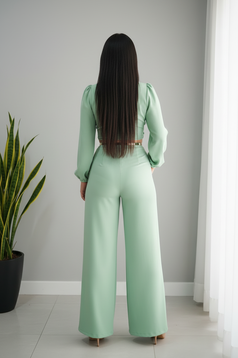 Conjunto Mint Wrap Monocromático cod.701