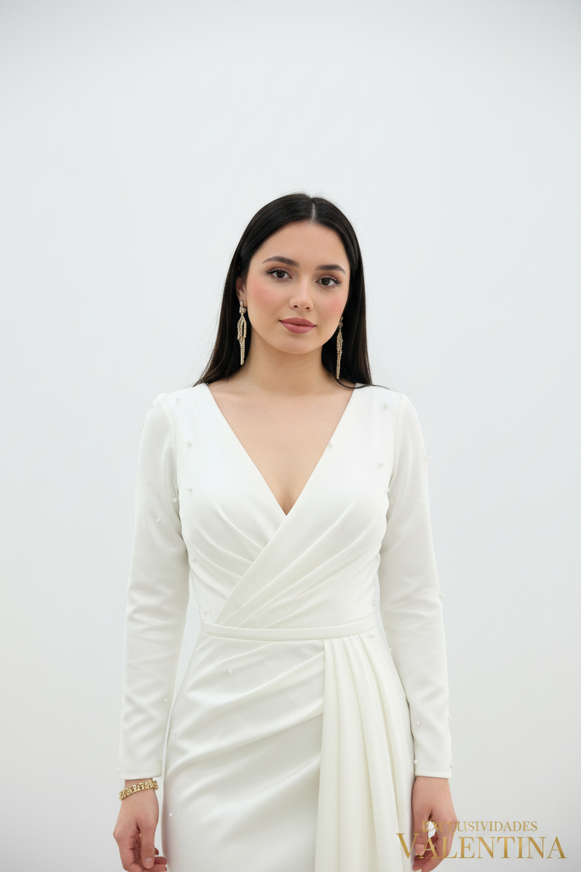 Vestido Blanco Nupcial cod.V259