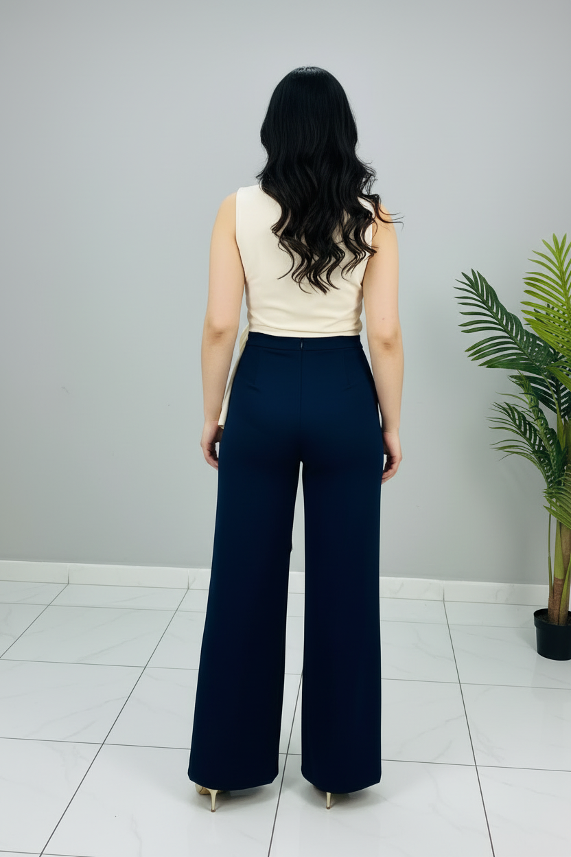 Conjunto Ivory Rose & Navy cod.599