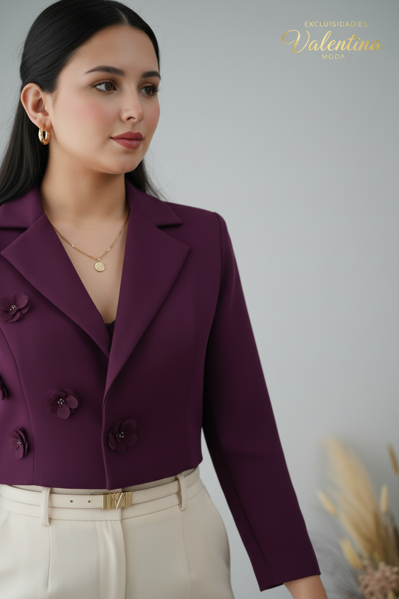 Blazer Corto Morado cod.B791