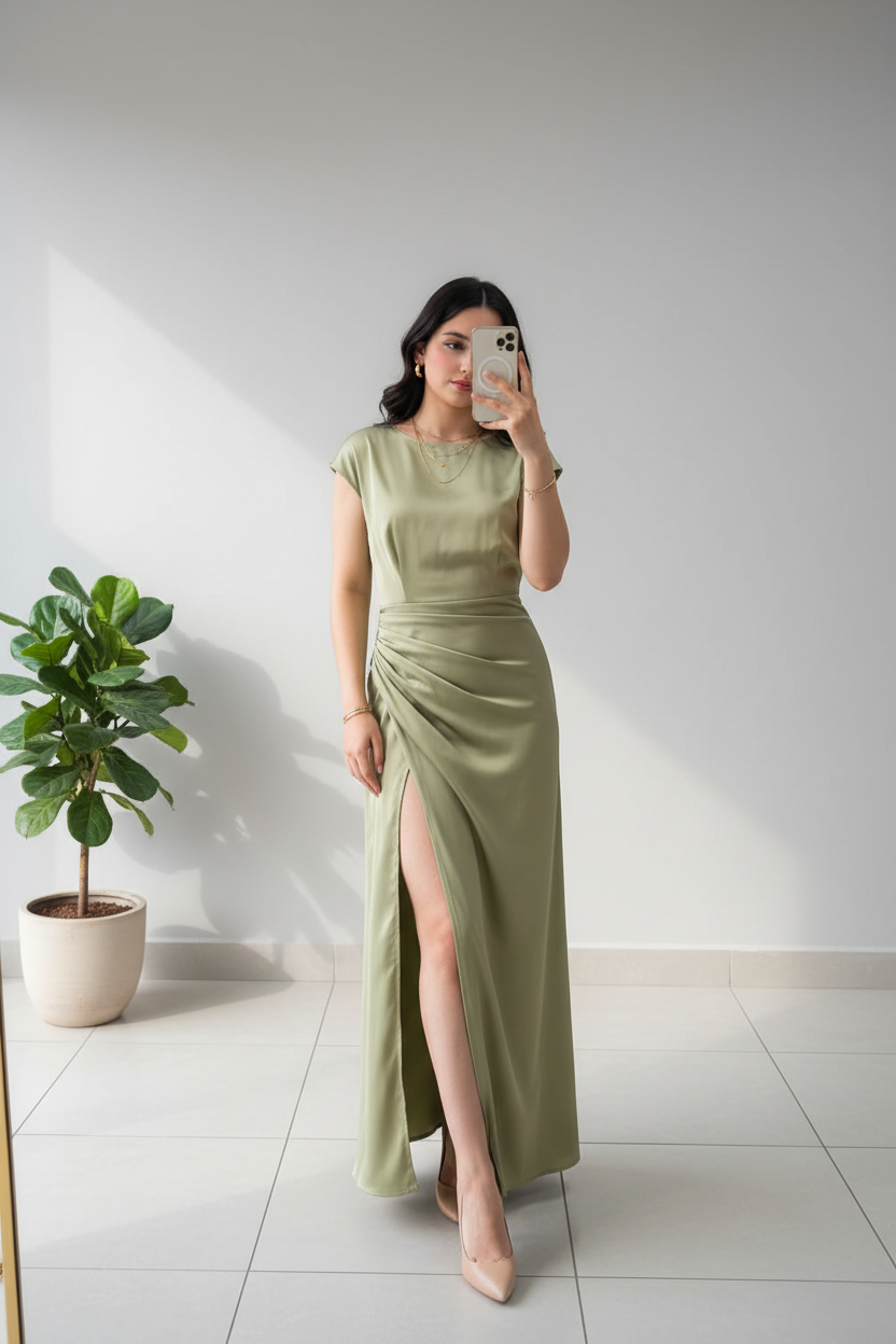 Vestido elegante en ceda cod.249