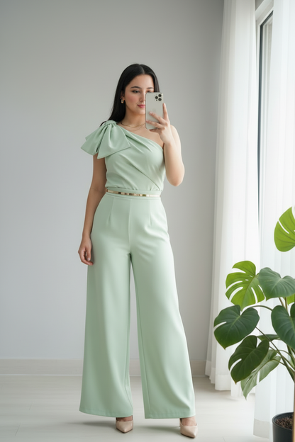 Conjunto Mint Bow Monocromático cod.700