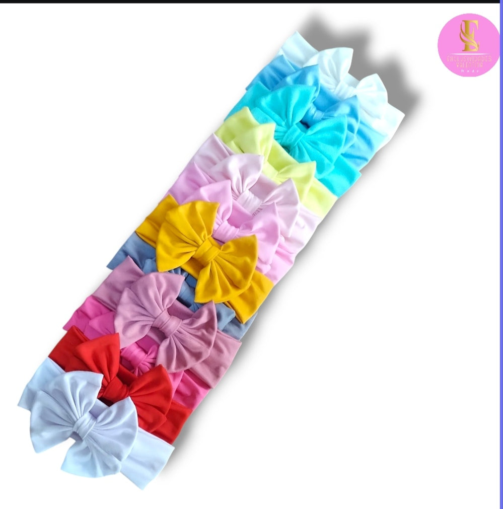 Set de 12 Cintillos de Doble Lacito para Niñas - Colección Premium Valentina