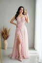 Vestido Princesa Rosa Floral cod. V760