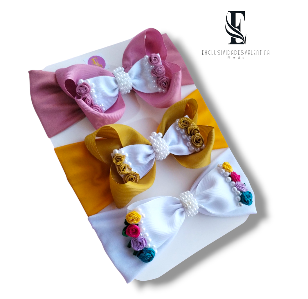 Set de 3 cintillos sofia.Cod006