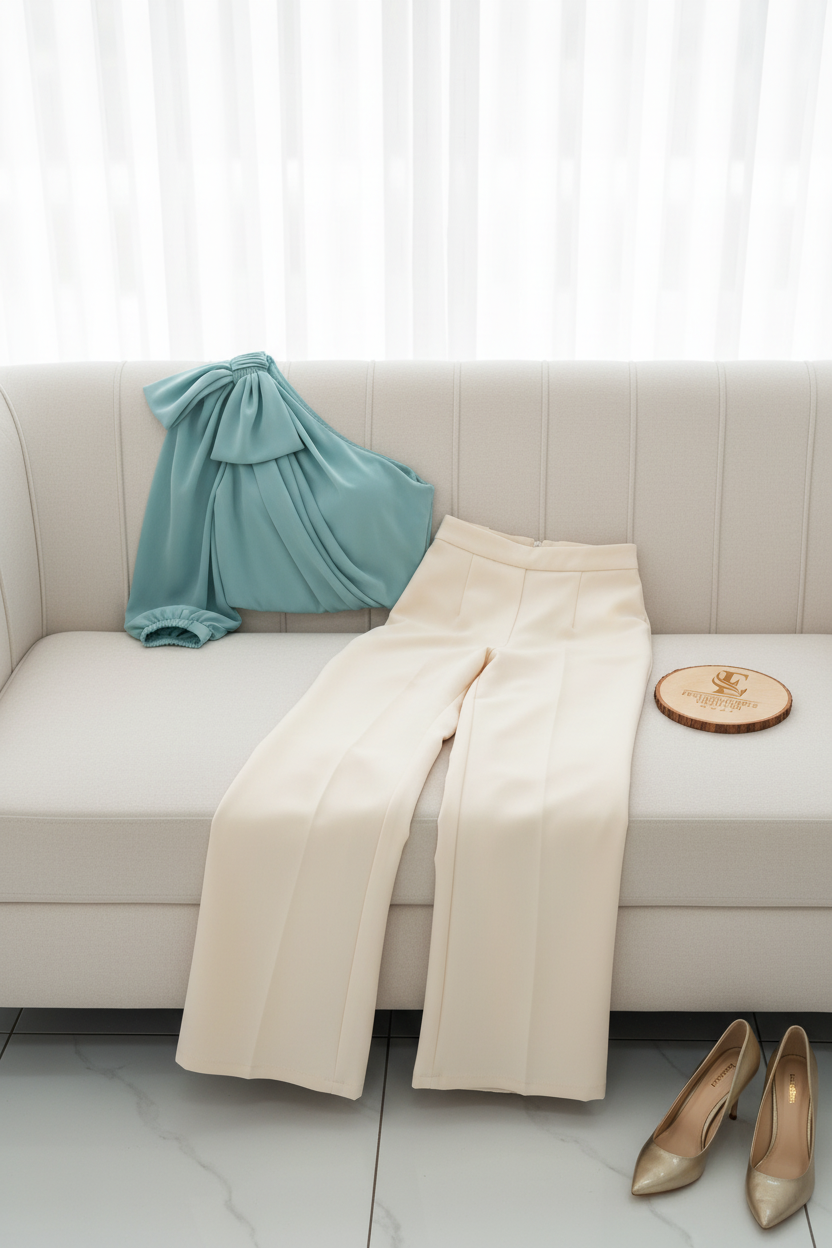 Pantalón Palazzo Ivoire cod.575