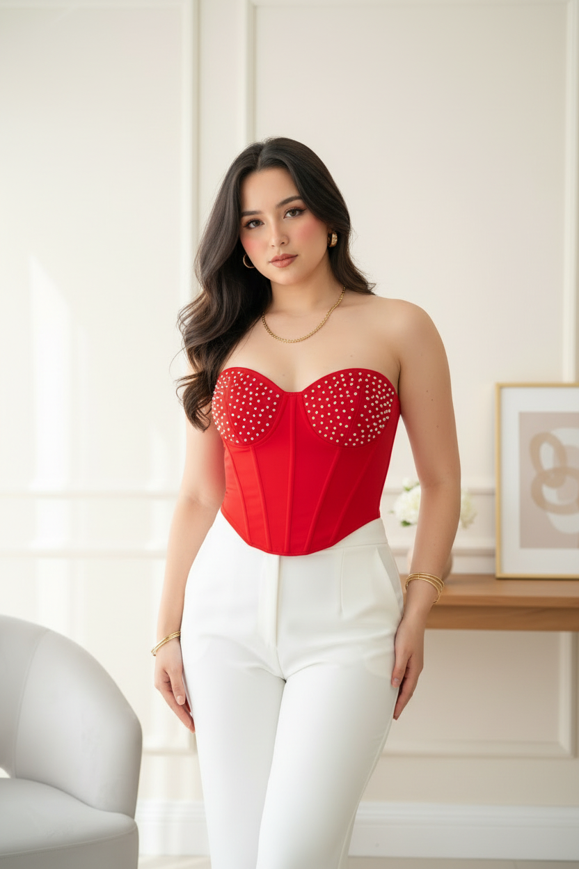 Blusa tipo corset cod.11179