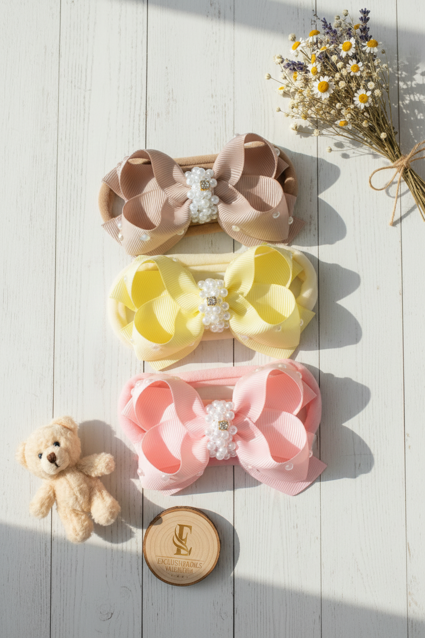 Set de 3 cintillos para las princesas. Cod.0001