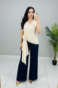 Conjunto Ivory Rose & Navy cod.599