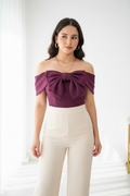 Blusa, en tono berenjena cod.100