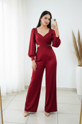 Enterizo Vino Perlas Cut-Out cod.E329