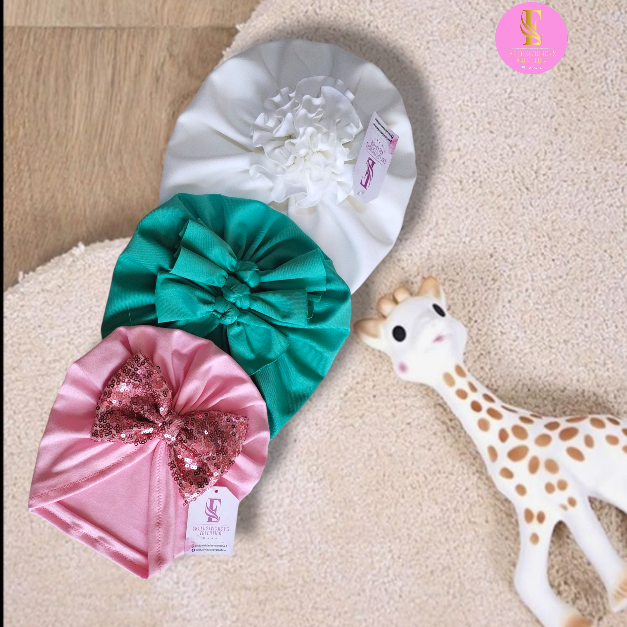 Set de 3 gorritas