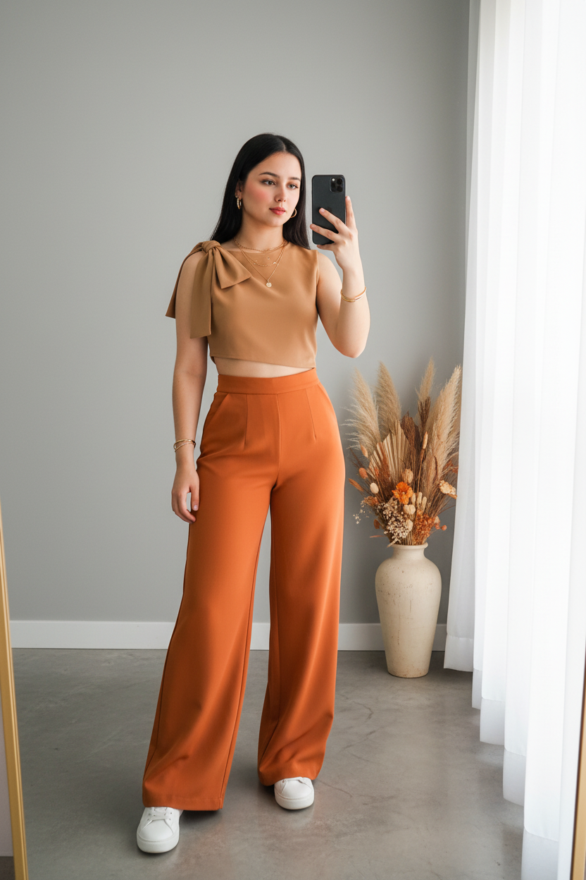 Outfits pantalón más blussita cod.136