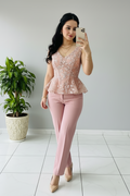 Conjunto Dos Piezas Rosa Palo  Slim cod.534