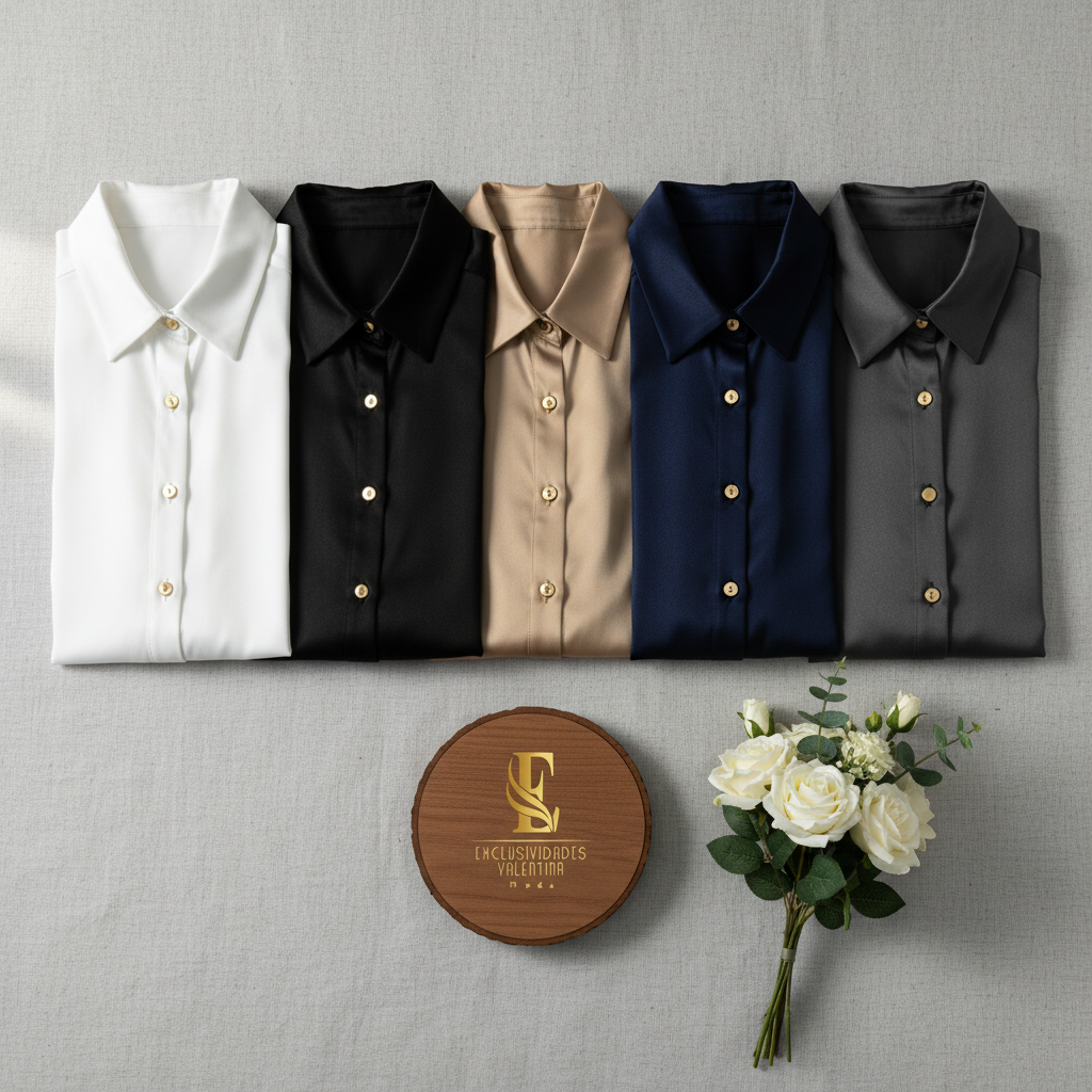 Camisa en satin cod.11197