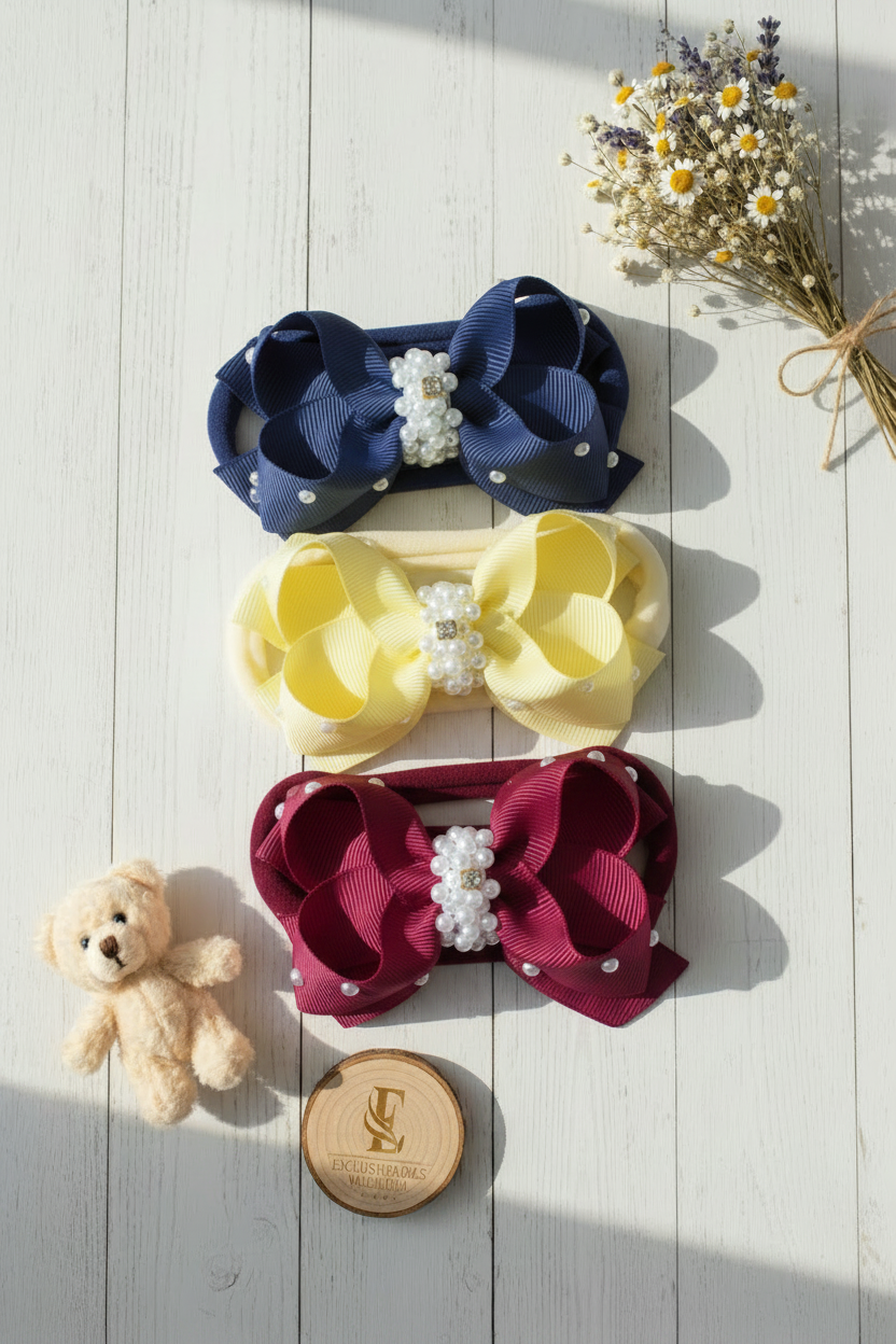 Set de 3 cintillos para las princesas. Cod.0001