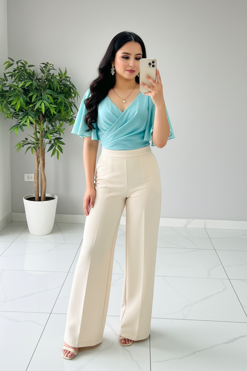 Blusa Aqua Wrap cod.586