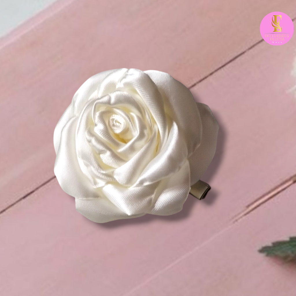 Hair clips de rosa